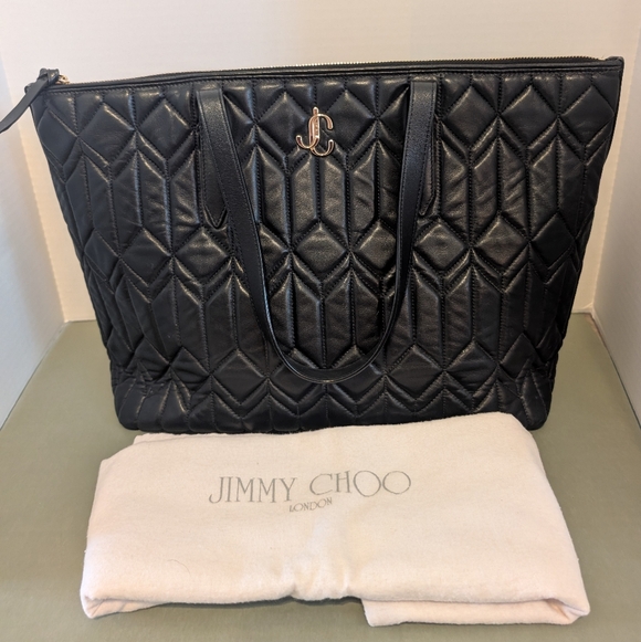 Jimmy Choo Handbags - LIKE NEW Jimmy Choo Black Quilted Tote